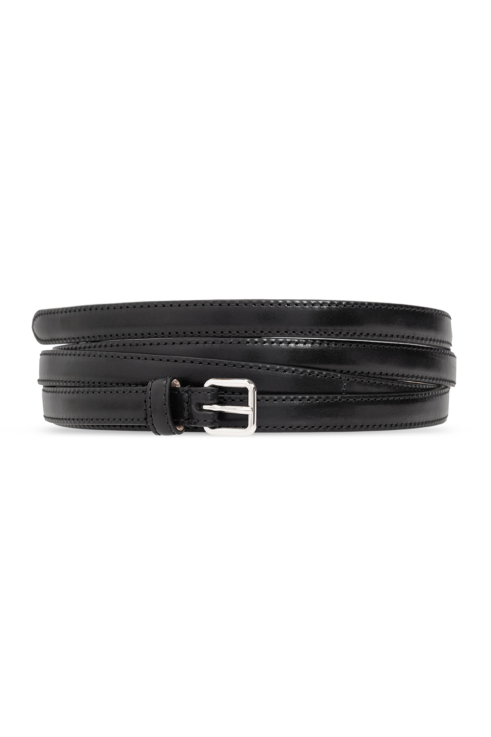 【送料&関税込】Alexander McQueen Long Belt. $595 Alexander McQueen Men's Black Leather Belt 110/44